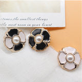 Flower oil drop shank buttons