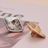 New - Metal rose shank buttons