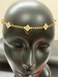 {2026 NEW}Rhinestone Mesh Headpiece Cap Silver Roaring 20s Crystal Flapper Head Chai