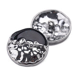 New- two tone oil drop metal shank buttons
