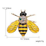 Bee broches with diamnate / pearl