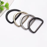 Flat D-ring with round threading on side