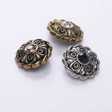 Vintage shank button with stone