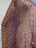 {2026 NEW}Silver Rhinestone Sprinkles Glitter lace fabric 50"
