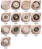 Flower oil drop shank buttons