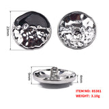 New- two tone oil drop metal shank buttons