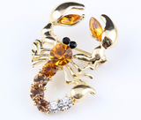 Scorpion Rhinestone Brooch Pin Women Metal Pin Scarf Clip Accessories Pins And Brooches