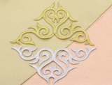 3D Floral Appliques Iron On Cosplay Costume Gold Trims Diy Accessories Embroidered Patches