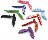 Handmade Double side Leaves Sewing Fasteners Chinese Knot Closure Cheongsam Frog Buttons