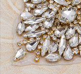 Luxy Iron on Diamante embellishment pieces applicate