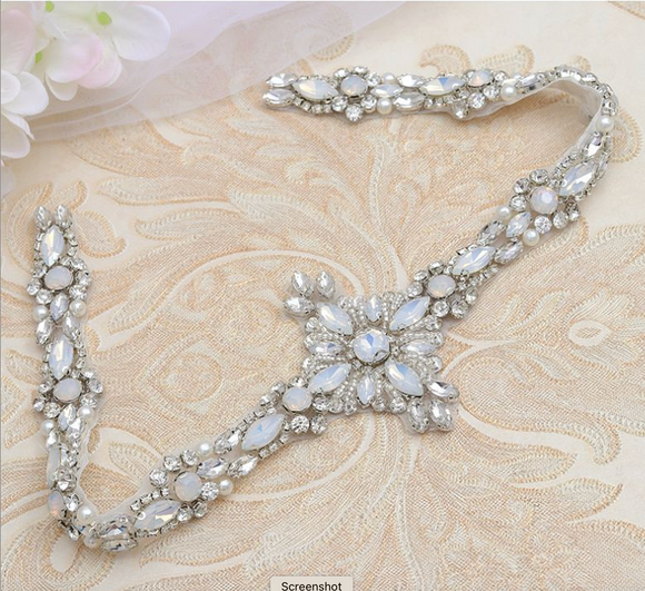 Cross Diamanté  embellishment for wedding or evening dress