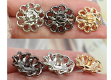 Hollow chain flower Button