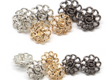Hollow chain flower Button