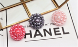 #AB-AZ190701 Faux Pearl Beads Flower Buttons