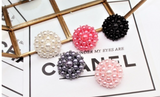 #AB-AZ190701 Faux Pearl Beads Flower Buttons