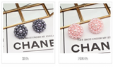 #AB-AZ190701 Faux Pearl Beads Flower Buttons