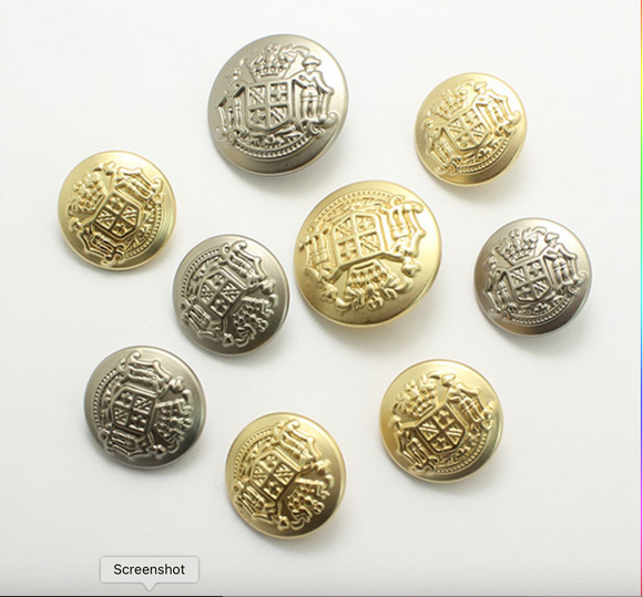 NEW - Military shank buttons