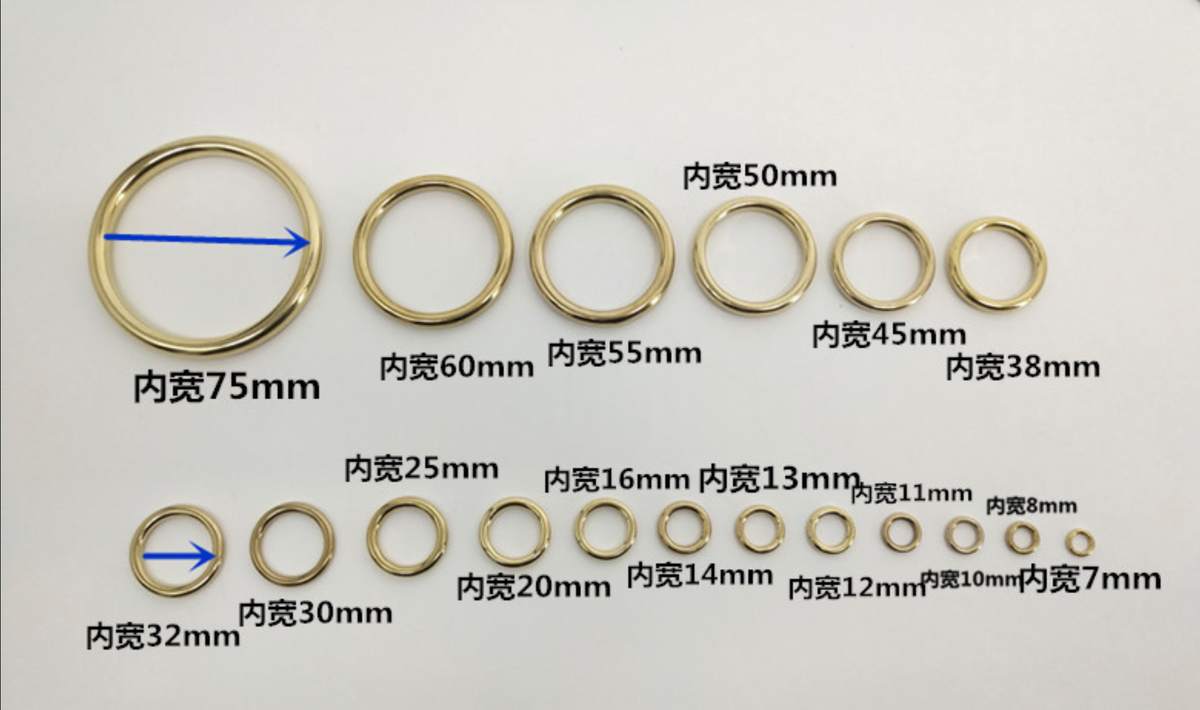 Metal round threading rings with no split in various sizes – www ...