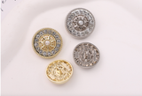 NEW - Diamanté Pearl Centred Shank Button