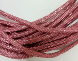 NEW - Diamond Cotton Rope Half Round Rhinestone Cord Drawstring Trimming for Shoes Clothes Crystal Lace Decoration