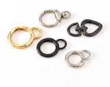 Heart Shaped Rounded Swivel Clasp/Key Ring