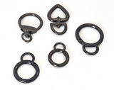 Heart Shaped Rounded Swivel Clasp/Key Ring