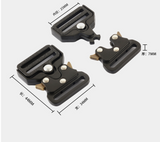 Cobra clips - Tactical Buckle Set Automatic Metal Male Belt Buckle