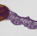 Ribbons Pack of  Delicate Eyelash Shape Wide Chantily lace