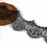 Ribbons Pack of  Delicate Eyelash Shape Wide Chantily lace