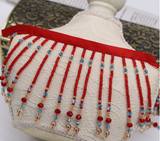 New - Mixed seed beads with pearl fringe