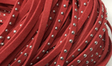 Suded tape with metal studs