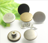 Flat top jean buttons
