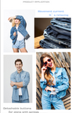 Flat top jean buttons