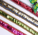 LT100 Stretch Lurex and Sequin Trim