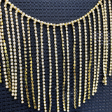 Glitter Crystal Rhinestone Tassel Fringe Trim Chain