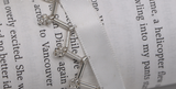 Beading fringe on satin ribbon