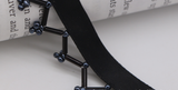 Beading fringe on satin ribbon