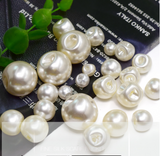 Faux Pearl Ball Buttons Sewing Sideways Shank