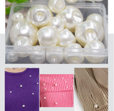 Faux Pearl Ball Buttons Sewing Sideways Shank