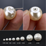 Faux Pearl Ball Buttons Sewing Sideways Shank