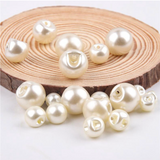 Faux Pearl Ball Buttons Sewing Sideways Shank