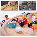 Faux Pearl Ball Buttons Sewing Sideways Shank