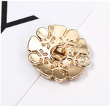 New - High-End Luxury Pearl Gemstone Rhinestones Decorative Metal Buttons