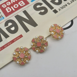 New - High-End Luxury Pearl Gemstone Rhinestones Decorative Metal Buttons