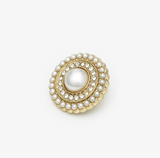 New-Pearl Opulence shank button with diamante