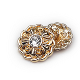 Vintage shank button with stone