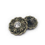Vintage shank button with stone