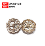 Oil drop sun shape shank button