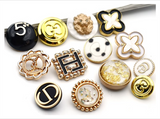 Oil drop sun shape shank button
