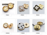 Oil drop sun shape shank button